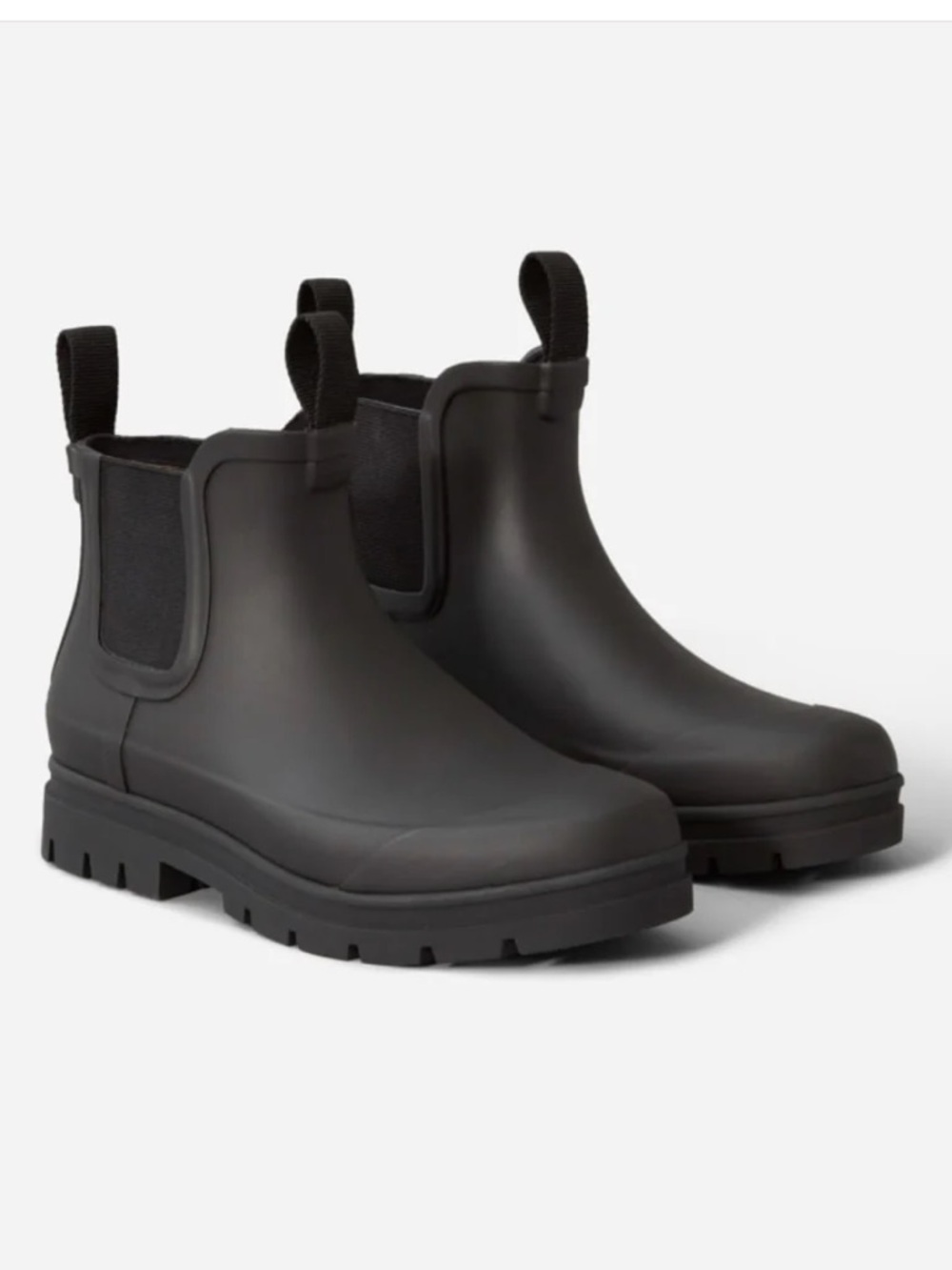 Everlane women’s Black Chelsea Rain Boots slip resistant - Picture 12 of 13